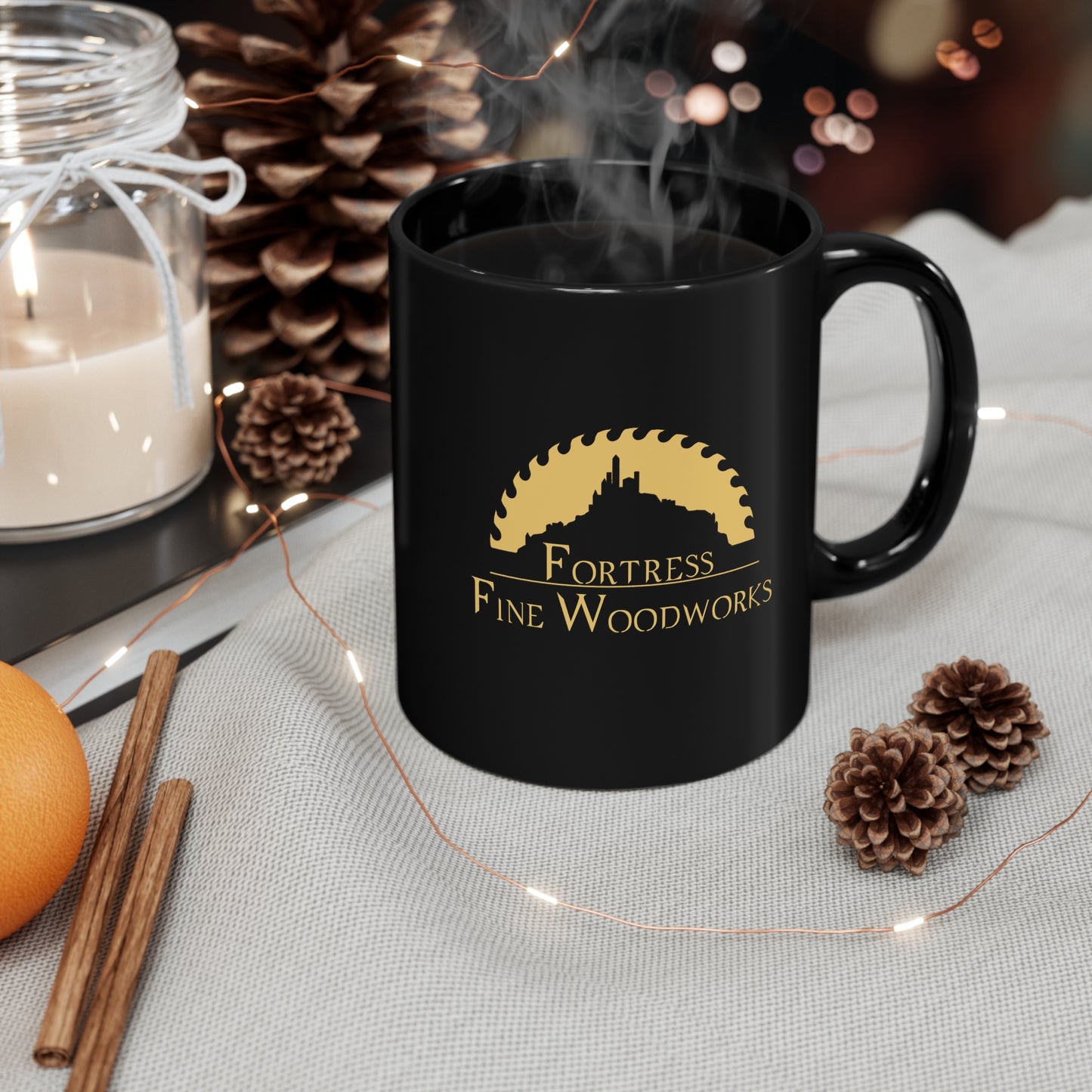 Fortress Black Mug