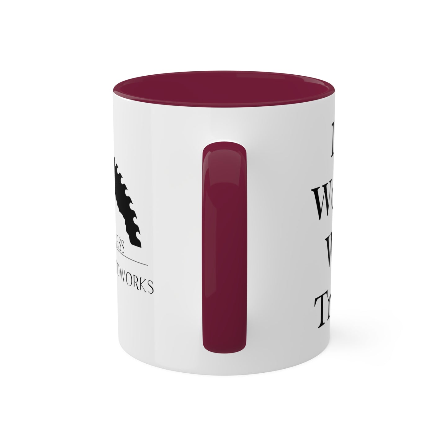 In Wood We Trust Colorful Mug