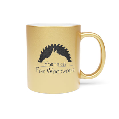 In Wood We Trust Gold Mug