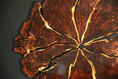 Claro Walnut Burl Slab Wall Art